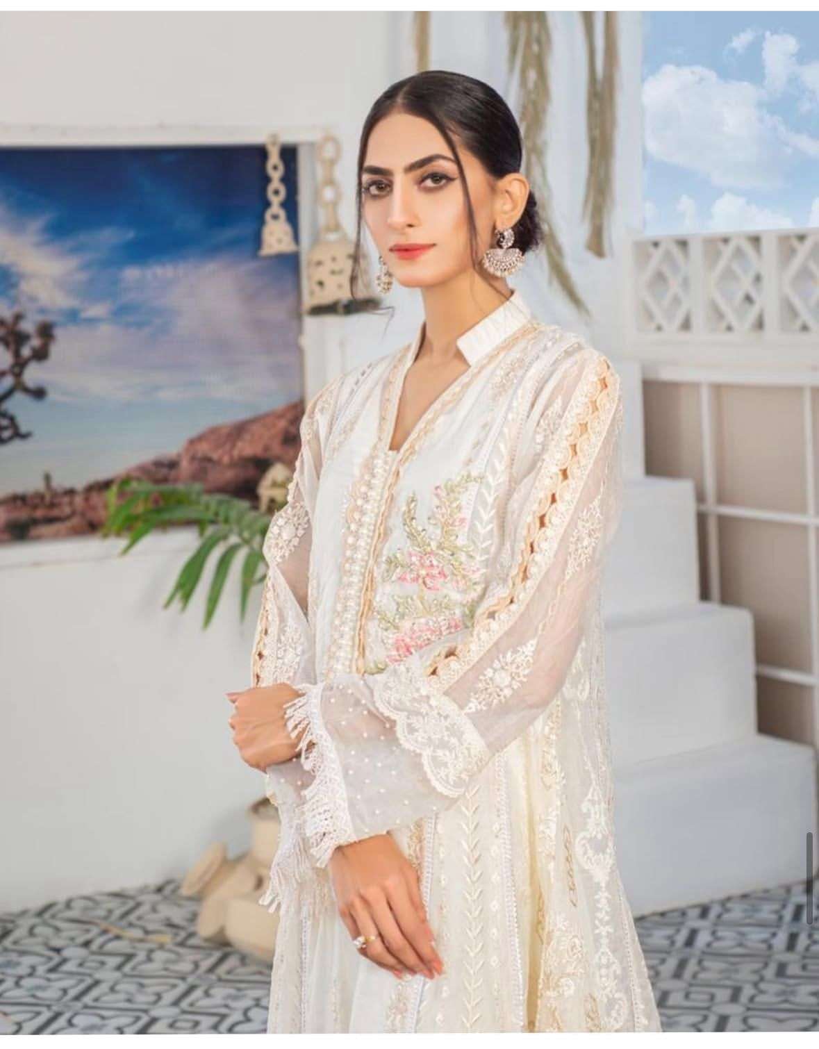 RTW Formals White Luxe Collection Code - Roseate Elegance by Panache Mona 